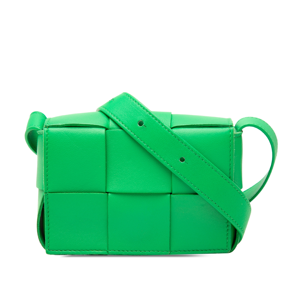 Pre-Loved Bottega Veneta Candy Nappa Intrecciato Cassette Crossbody